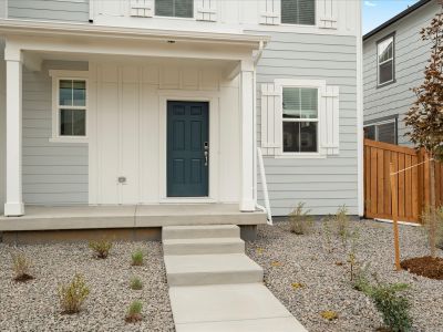 The Vail floorplan exterior image taken at a Meritage Homes community in Northern Colorado.