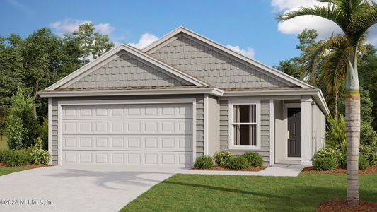 New construction Single-Family house 12470 Rubber Fig Terrace, Jacksonville, FL 32218 BERKELEY- photo 0