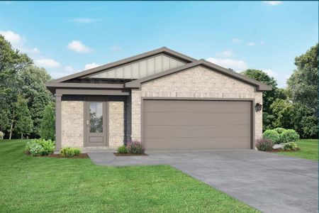 New construction Single-Family house 8347 Bristlecone Pine Way, Magnolia, TX 77354 The Frio Brick- photo 0