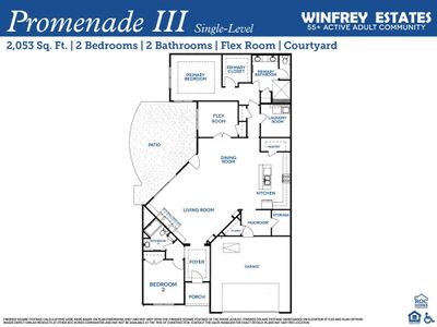 The Promenade III floor plan features a spacious and innovative layout, blending practical living spaces designed for comfort and style.
