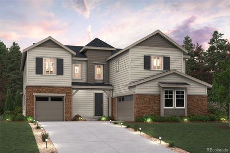 New construction Single-Family house 13825 Emerald Lake Street, Parker, CO 80138 Harvard- photo 0