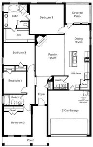 D.R. Horton's Junction floorplan - All Home and community information, including pricing, included features, terms, availability and amenities, are subject to change at any time without notice or obligation. All Drawings, pictures, photographs, video, square footages, floor plans, elevations, features, colors and sizes are approximate for illustration purposes only and will vary from the homes as built.