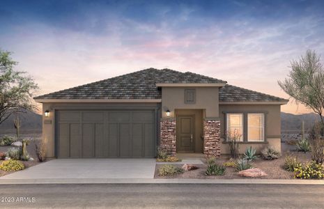New construction Single-Family house 43685 W Cypress Lane, Maricopa, AZ 85138 Lantana- photo 0