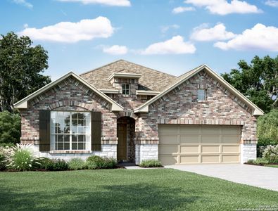 New construction Single-Family house 16223 Bronco View, San Antonio, TX 78247 Laredo Homeplan- photo 0