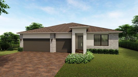 New construction Single-Family house 1490 Sw Lago Circle, Palm City, FL 34990 Fraser- photo 0