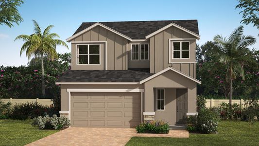 Modern Farmhouse Elevation | Laurel | The Gardens at Waterstone | New Homes in Palm Bay, FL | Landsea Homes