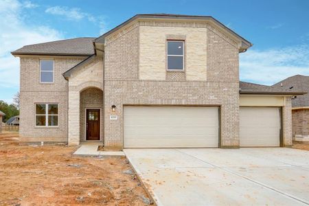 New construction Single-Family house 6215 Twin Fawns Drive, Conroe, TX 77303 Summit View C w/stone- photo 0 0