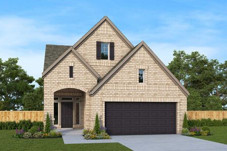 New construction Single-Family house 16306 Verbena Glen Drive, Hockley, TX 77447 The Greensbrook- photo 0