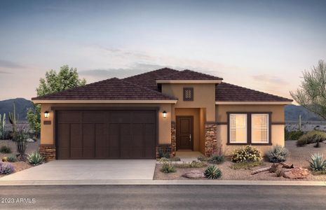 New construction Single-Family house 43704 W Cypress Lane, Maricopa, AZ 85138 Bluebell- photo 0 0
