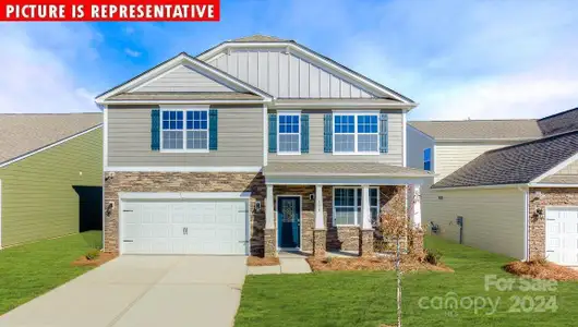 New construction Single-Family house 1316 Secrest Commons Drive, Monroe, NC 28112 The Wilmington- photo 0