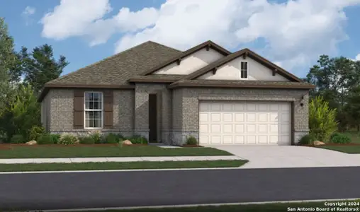 New construction Single-Family house 6711 Comanche Band, San Antonio, TX 78233 Crockett- photo 0