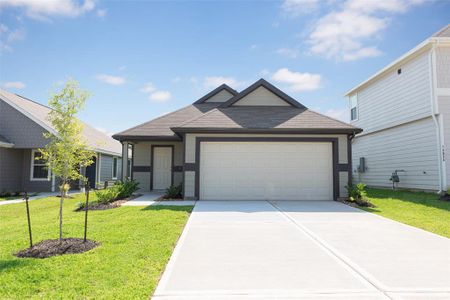 New construction Single-Family house 14038 Mount Hunter Drive, Willis, TX 77318 Pinewood- photo 0