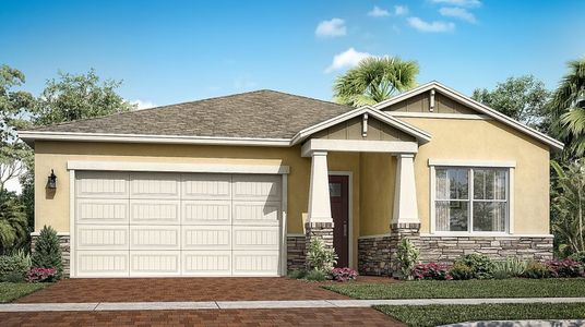 New construction Single-Family house 1100 Cavailian Place Nw, Palm Bay, FL 32907 Key Largo- photo 0