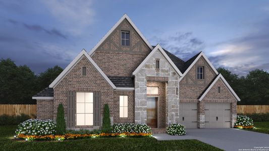 New construction Single-Family house 10118 Dapple Colt, San Antonio, TX 78254 Design 3206W- photo 0