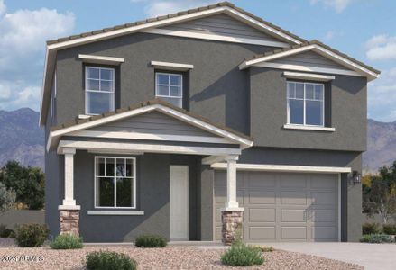 New construction Single-Family house 1950 E Lariat Avenue, San Tan Valley, AZ 85140 Hibiscus Homeplan- photo 0