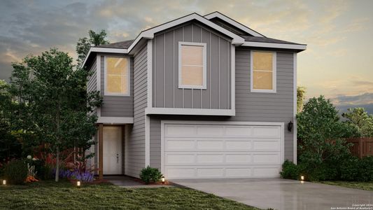 New construction Single-Family house 9898 Chevalier Forest, San Antonio, TX 78221 Cascade View- photo 0