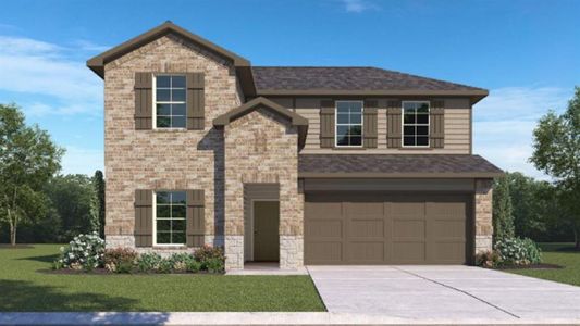 New construction Single-Family house 1049 Great Barracuda Lane, Alvin, TX 77511 The Mitchell- photo 0