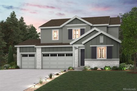 New construction Single-Family house 13740 Hanging Lake Street, Parker, CO 80138 Aster- photo 0