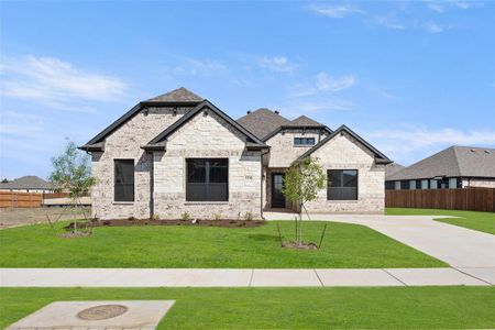 New construction Single-Family house 2336 Rams Horn Drive, Waxahachie, TX 75167 Redwood JS- photo 1 1