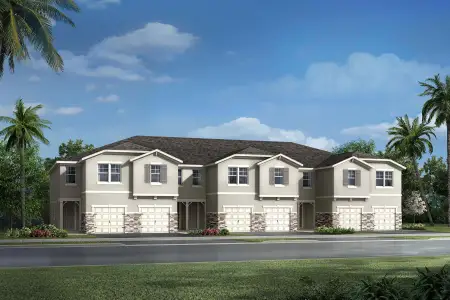 New construction Townhouse house Ormond, 4357 Cloud Hopper Way, Wesley Chapel, FL 33559 - photo