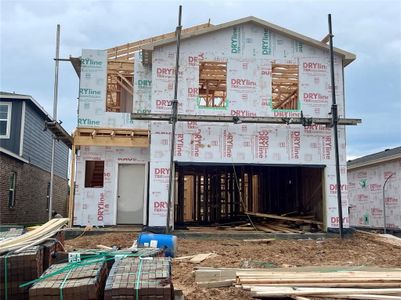 New construction Single-Family house 8344 Bristlecone Pine Way, Magnolia, TX 77354 The Brazos Stone- photo 1 1