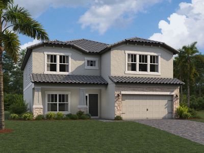 New construction Single-Family house 1651 Suttonset Trail, Zephyrhills, FL 33541 Coronado II- photo 0