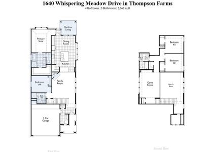 New construction Single-Family house 1640 Whispering Meadow Drive, Van Alstyne, TX 75495 Everleigh Plan- photo 1 1