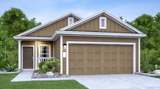 New construction Single-Family house 416 Black Buffalo Road, Bastrop, TX 78602 Drexel- photo 0