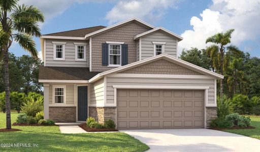 New construction Single-Family house 902 Cedar Slough Drive, Jacksonville, FL 32220 Palm- photo 0