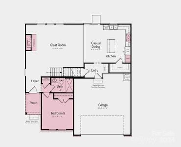 Structural options include: Gourmet kitchen, tray ceiling at owner's suite, bed with bath in place of flex, shower at bath 3, fireplace,and owner's bath 3.