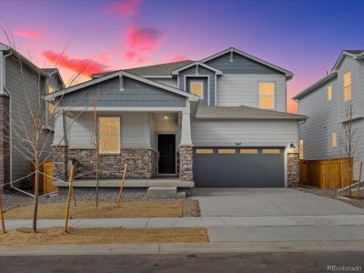 New construction Single-Family house 569 Red Rock Place, Brighton, CO 80603 Snowberry- photo 0 0