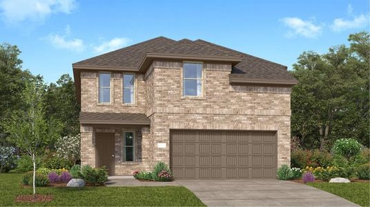 New construction Single-Family house 6307 Marigold Blaze Drive, Katy, TX 77493 Linden- photo 0