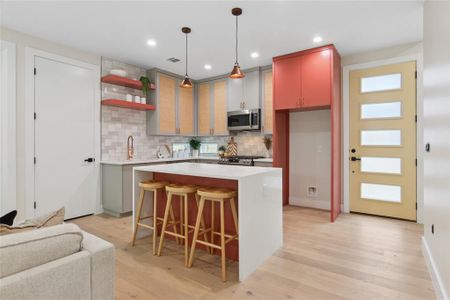 Bright and happy kitchen with tons of natural light