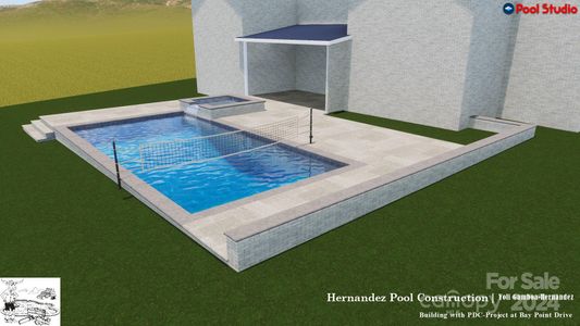 Saltwater pool/hot tub and outdoor grilling area included