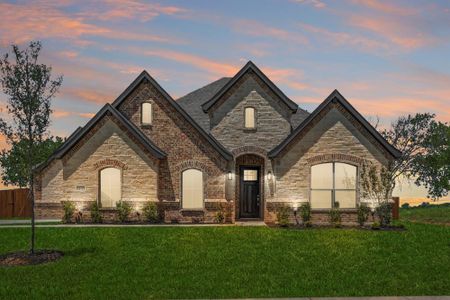 Elevation C with Stone | Concept 2796 at Massey Meadows in Midlothian, TX by Landsea Homes