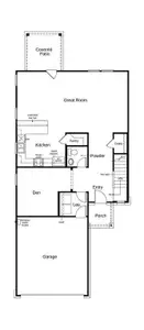 This floor plan features 3 bedrooms, 2 full baths, 1 half bath, and over 2,200 square feet of living space.