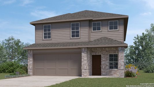 New construction Single-Family house 15567 Mint Patch Meadow, Von Ormy, TX 78073 The Madison- photo 0 0