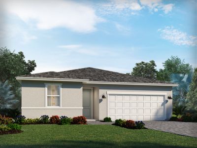 New construction Single-Family house 8960 Dahlia Circle, Port Saint Lucie, FL 34986 Bergamo- photo 0