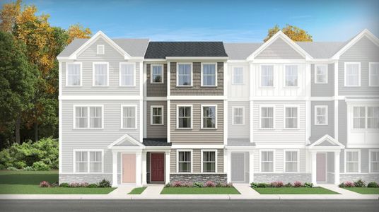 New construction Townhouse house 144 Aster Bloom Lane, Unit 488 Manteo D, Raleigh, NC 27610 - photo 0