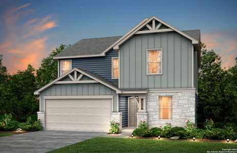 New construction Single-Family house 749 Heartseed Avenue, New Braunfels, TX 78130 Sandalwood- photo 0
