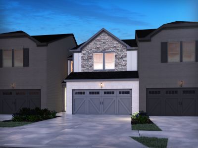 New construction Townhouse house 2451 Rocky City Lane, Snellville, GA 30078 Pearl- photo 0