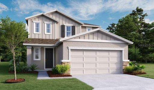 New construction Single-Family house 903 Blue Creek Drive, Haines City, FL 33844 Hawthorn- photo 0