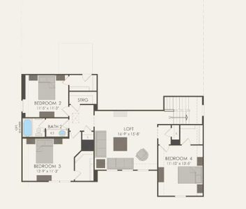 Pulte Homes, Mansfield floor plan