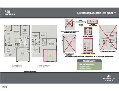 Lot 32 SCC Ash C Redline Floorplan