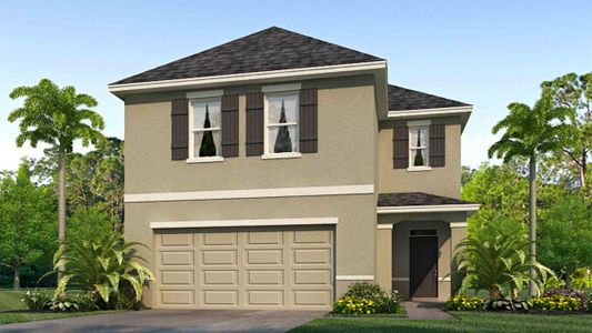 New construction Single-Family house 33390 Darley Dale Trail, Wesley Chapel, FL 33545 Elston- photo 0 0