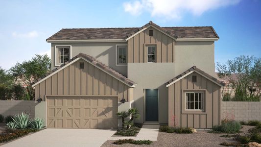 Farmhouse Elevation | Davidson | Rev at Eastmark | Mesa, AZ | Landsea Homes