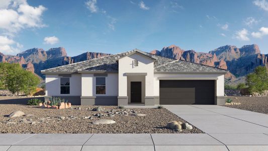 New construction Single-Family house 1014 W Paradise Drive, Casa Grande, AZ 85122 Holden- photo 0