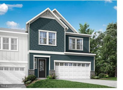 New construction Townhouse house 6103 Adecor Way, Raleigh, NC 27617 Silas- photo 0