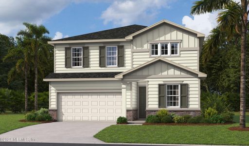 New construction Single-Family house 5723 Tomahawk Lake Drive, Jacksonville, FL 32254 Pearl- photo 0
