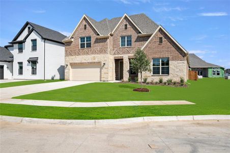 New construction Single-Family house 16824 Massawana Drive, Fort Worth, TX 76247 The Fredericksburg  II- photo 0